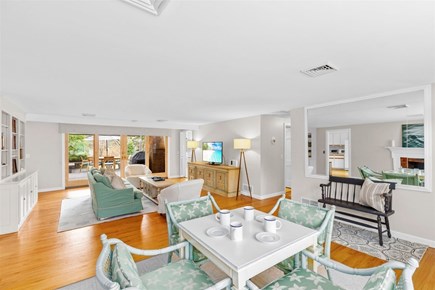 Brewster Cape Cod vacation rental - Enjoy breakfast at this coffee table