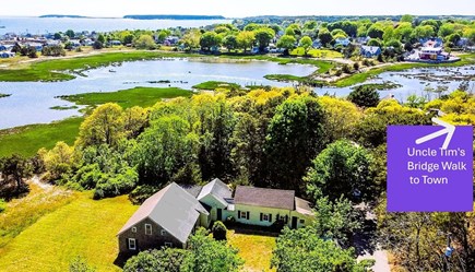 Wellfleet, Pine Point Cape Cod vacation rental - Aerial of Duck Creek and Great Island