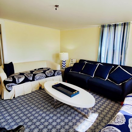 Wellfleet, Pine Point Cape Cod vacation rental - Living Room with Waterviews and Seating for Ten Adults