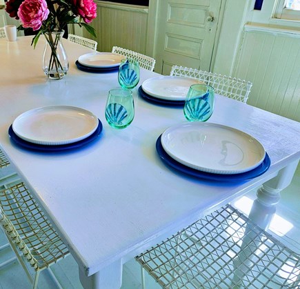 Wellfleet, Pine Point Cape Cod vacation rental - Seating for Eight Main Kitchen Dining