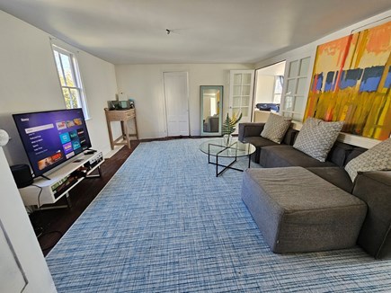 Wellfleet, Pine Point Cape Cod vacation rental - TV viewing in Great Room