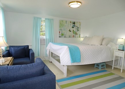 Wellfleet, Pine Point Cape Cod vacation rental - Queen master bedroom on main floor with lovely water views 