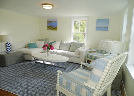 Wellfleet, Pine Point Cape Cod vacation rental - Alternate view of living room with TV