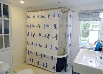 Wellfleet, Pine Point Cape Cod vacation rental - Main floor recently updated bathroom with tub and shower