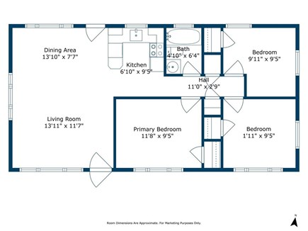 Falmouth Cape Cod vacation rental - Floor plan