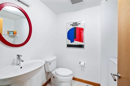 HarwichPort Cape Cod vacation rental - 1st Floor Guest Bath and Laundry