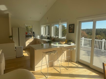 Truro Cape Cod vacation rental - Kitchen with sliders to deck on second level