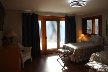 Truro Cape Cod vacation rental - Lower Level Bedroom with Two Twin Beds