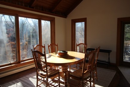 Truro Cape Cod vacation rental - Large Windows in Dining Area