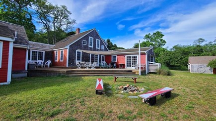 Truro Cape Cod vacation rental - Backyard view