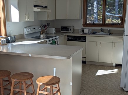 Wellfleet Cape Cod vacation rental - Kitchen with counter seating