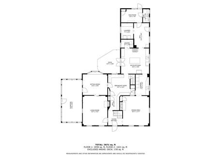 Barnstable Village Cape Cod vacation rental - Floor plan of 1st floor