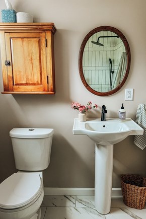 Dennis Village Cape Cod vacation rental - Newly renovated bathroom with tile shower.