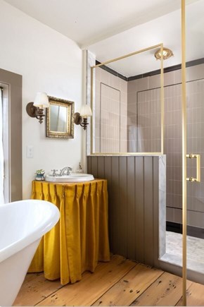 Dennis Cape Cod vacation rental - Bathroom With Claw Foot Tub