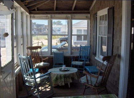 West Dennis Cape Cod vacation rental - We live on the porch, waive to neighbors, drink pots of coffee..