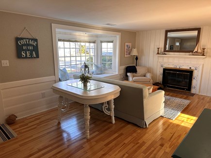 West Dennis Cape Cod vacation rental - Extra family space with dining table and bay window