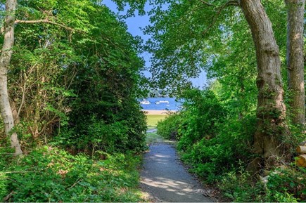 Mashpee Cape Cod vacation rental - Walking Path to John's Pond