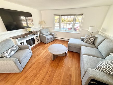 West Yarmouth Cape Cod vacation rental - Second living area that serves as third bedroom w/ pullout couch.