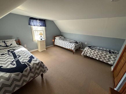 Yarmouth Cape Cod vacation rental - Second floor third bedroom with 3 twin size beds.