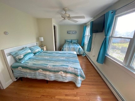 West Yarmouth- Lewis Bay Cape Cod vacation rental - Bedroom with Two Queen Beds, Smart TV and Walk in Closet