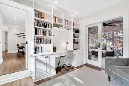 Eastham Cape Cod vacation rental - Office area leading into screened in porch