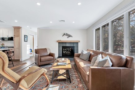 Eastham Cape Cod vacation rental - Living room area open to the kitchen