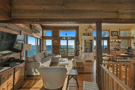 Wellfleet Cape Cod vacation rental - Entering back into Living room from viewing deck