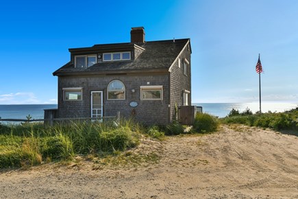 Wellfleet Cape Cod vacation rental - Entrance to the home with parking to the right