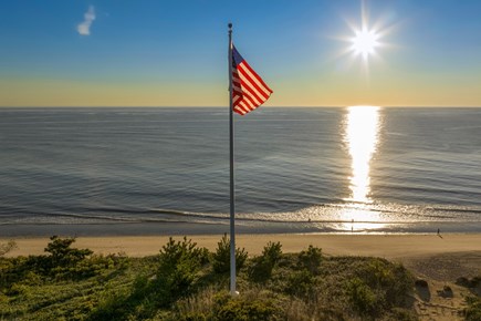 Wellfleet Cape Cod vacation rental - Flag at Sunrise