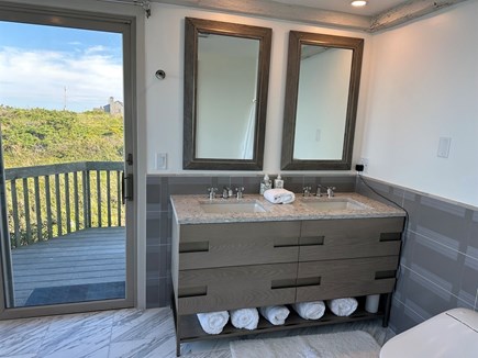 Wellfleet Cape Cod vacation rental - Primary Private Bathroom with double vanity.