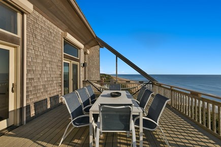 Wellfleet Cape Cod vacation rental - Morning coffee or sunset dinner—either way, the ocean has a seat.