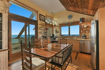 Wellfleet Cape Cod vacation rental - Kitchen/dining space, top level for easy meals, time together.