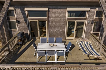 Wellfleet Cape Cod vacation rental - Deck with 2 sliders