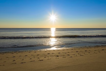 Wellfleet Cape Cod vacation rental - Sunrise on the beach below