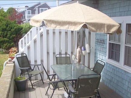 Chatham Oceanfront Condos Cape Cod vacation rental - Back patio just 75 steps to the private beach.