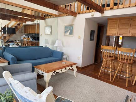 Chatham Oceanfront Condos Cape Cod vacation rental - Living area and kitchen.