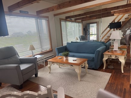 Chatham Oceanfront Condos Cape Cod vacation rental - Living area; window looks out to front of condos.