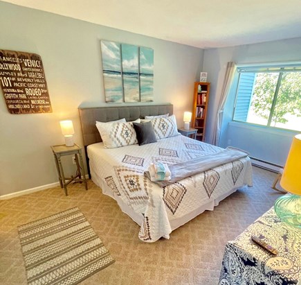 Brewster, Ocean Edge Cape Cod vacation rental - Our master bedroom with a king bed and golf course views