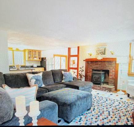 Wellfleet Cape Cod vacation rental - Cozy and bright living room with plenty of comfortable seating