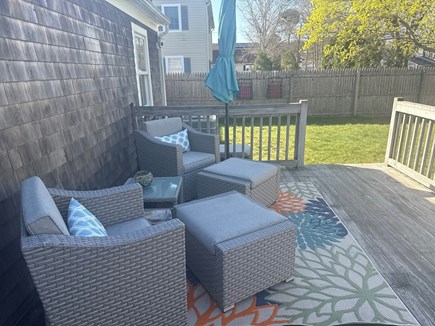West Yarmouth Cape Cod vacation rental - Patio Furniture.<br/>Patio Table, Chairs, & Umbrella (FUTURE)