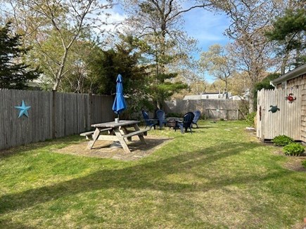 South Yarmouth Cape Cod vacation rental - Private back yard with outdoor shower