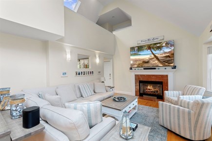 Eastham Cape Cod vacation rental - Cozy up on the sectional couch with family and friends