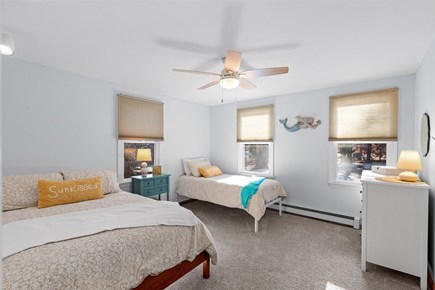 Eastham Cape Cod vacation rental - Second bedroom on the main floor with a double and twin bed