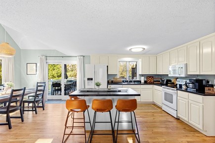 Eastham Cape Cod vacation rental - Direct access to the large back deck from the kitchen