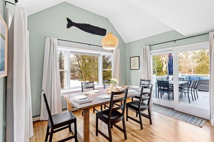 Eastham Cape Cod vacation rental - Peeking outside to see the outdoor dining table