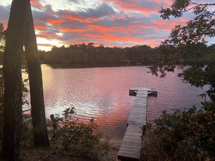 Harwich Cape Cod vacation rental - Dock at sunset