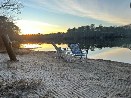 Harwich Cape Cod vacation rental - Pond in Sept -Water level varies from May-Sept. 300ft from house