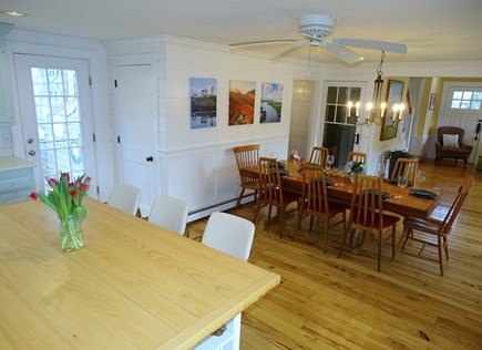 Brewster Cape Cod vacation rental - Kitchen with breakfast bar seating, opens to dining area