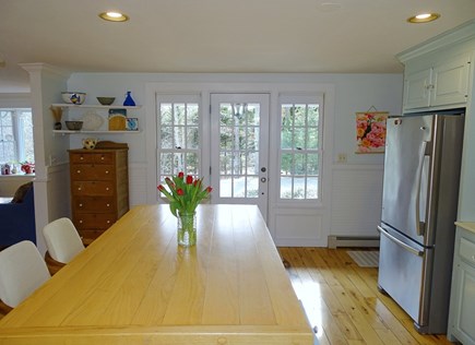 Brewster Cape Cod vacation rental - Kitchen area facing the main entrance into house