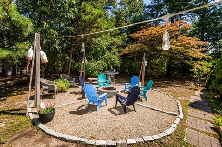 Brewster Cape Cod vacation rental - Firepit area with grill